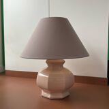 Powder pink ceramic table lamp