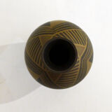 Small art deco copperware vase