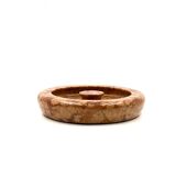 Angelo Mangiarotti style red marble centerpiece / bowl, Knoll Int. Italy 1970s