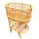 Berceau en rotin vintage pour bébé