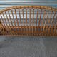 Bed in 2 parts, head and foot, or vintage rattan bench.