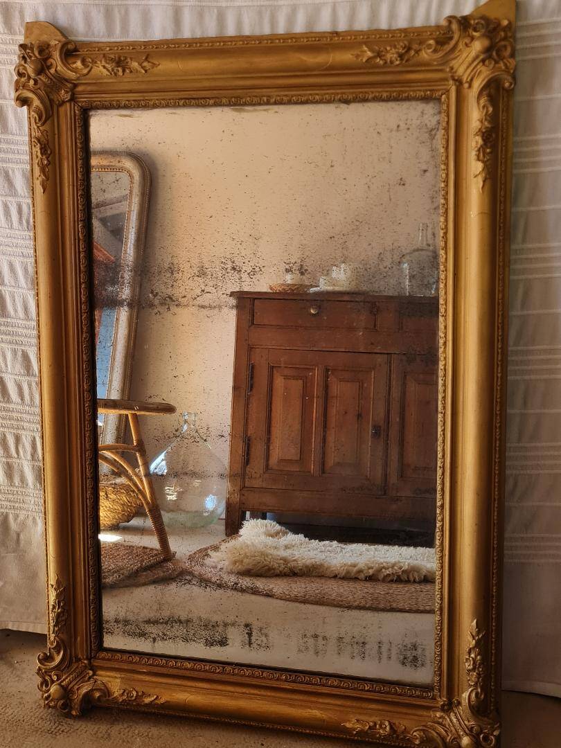 Antique gilded mirror