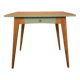 Modernized Vintage Desk – Light Wood & Sage Green
