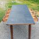 Farmhouse table, late 19th/early 20th century, 6 drawers, slate top 2