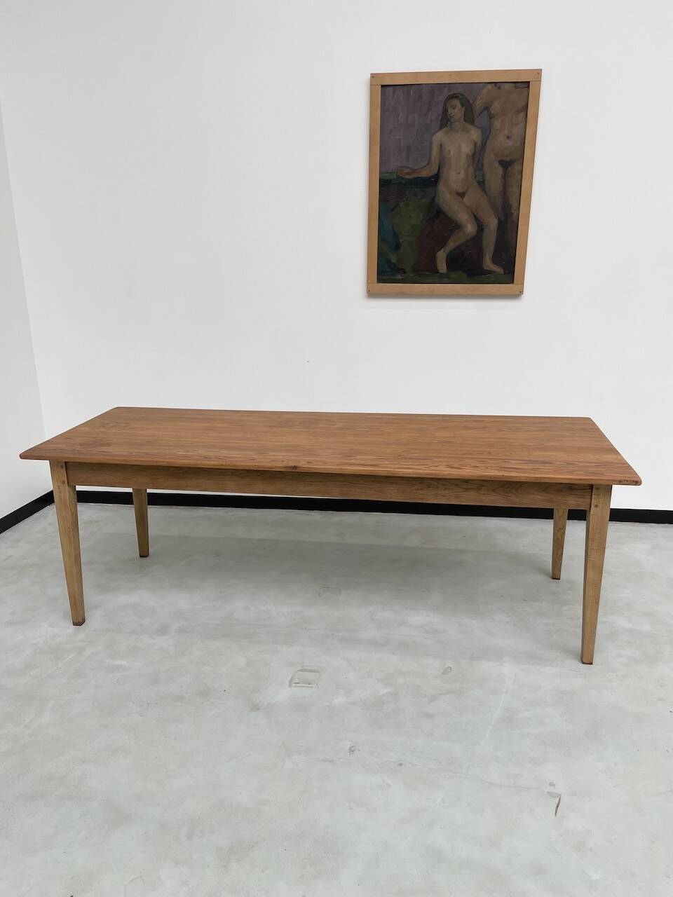 Pine and oak farmhouse table 220 cm