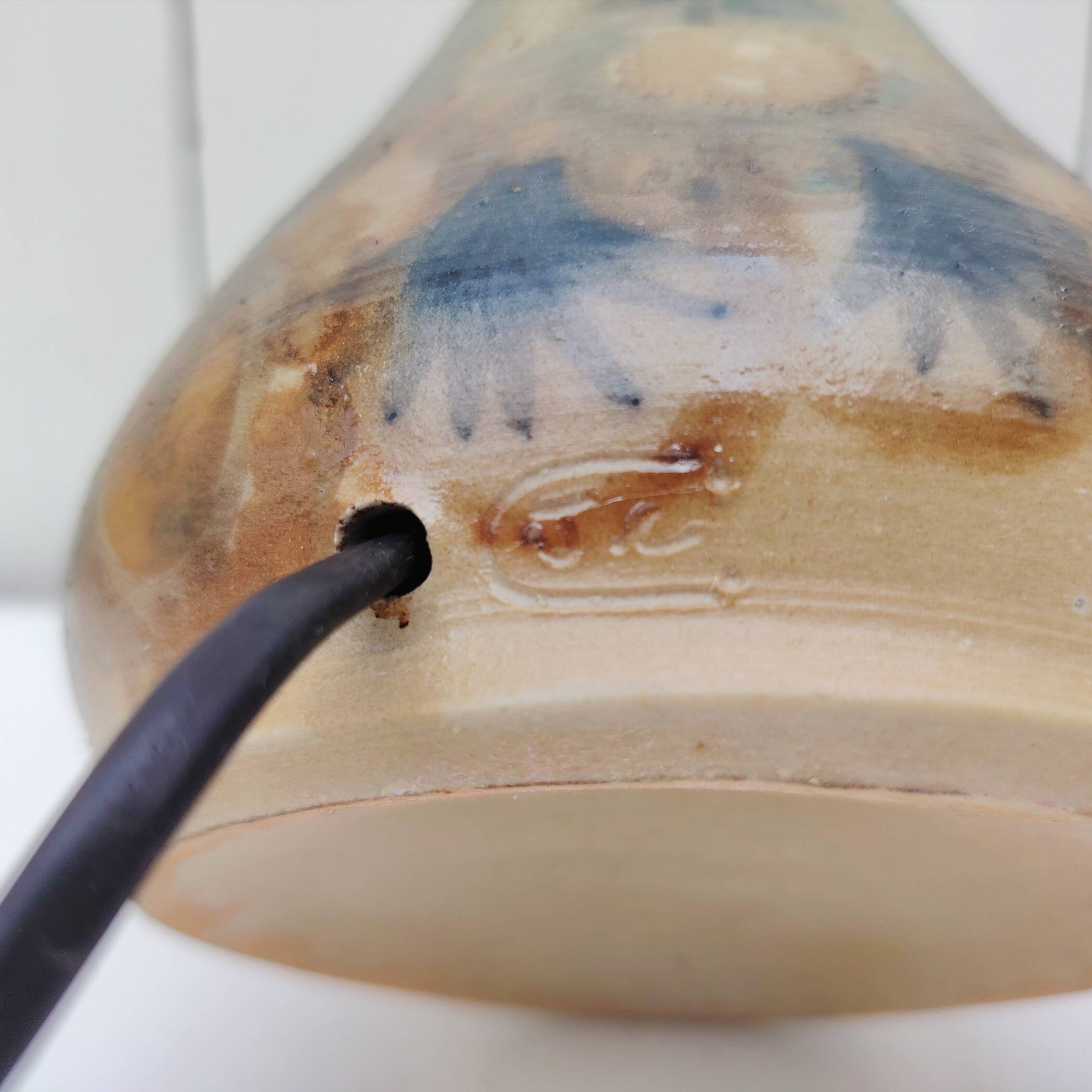 Ceramic lamp base, Jean-Claude Courjault, vintage