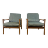 Set of 2 vintage armchairs / club seats / single seats