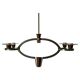 Art Deco chandelier attributed to Pietro Chiesa, 1940s, Italy.