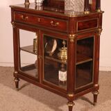 Louis XVI period mahogany display cabinet/bar