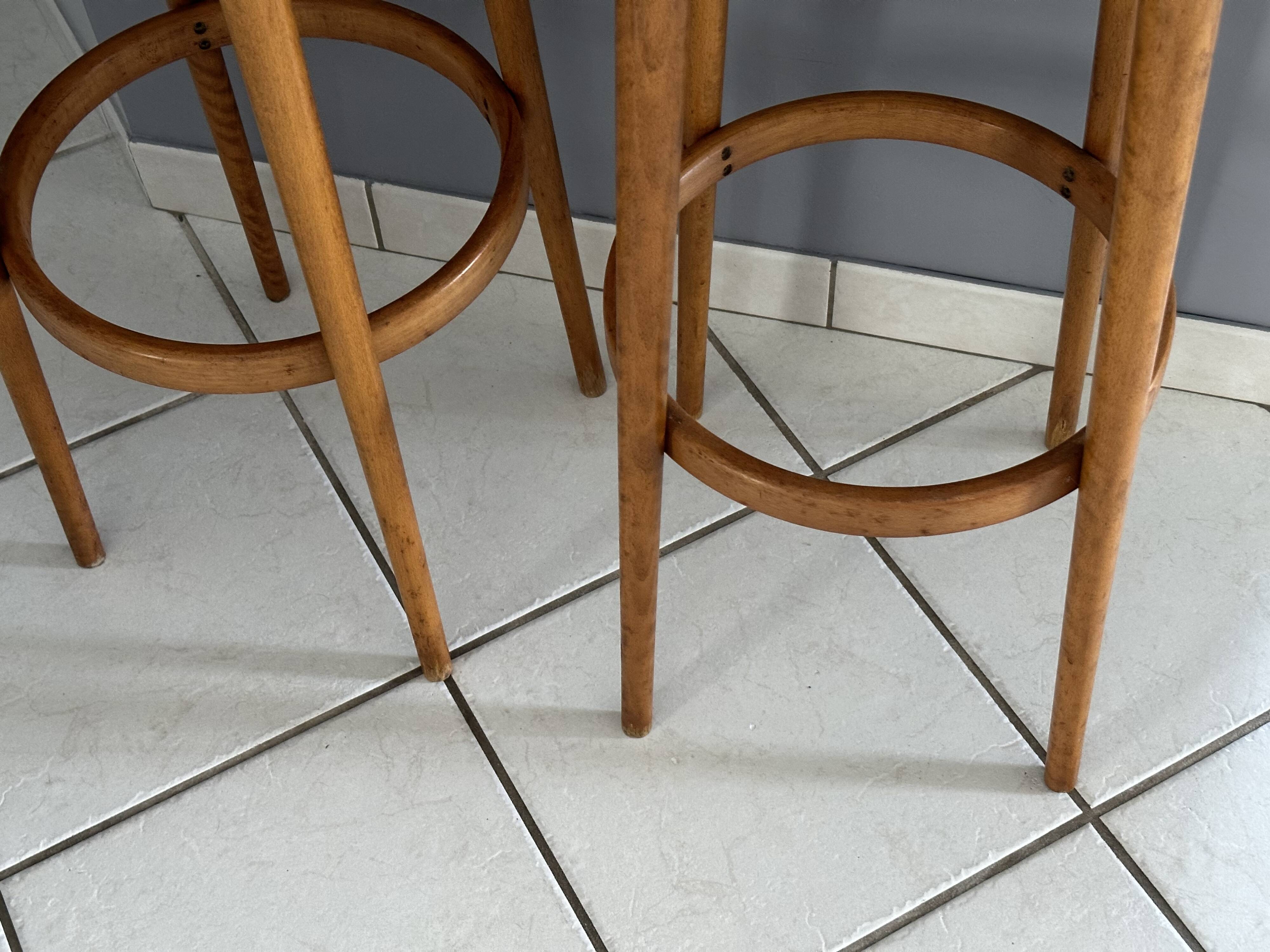 Pair of Bar stools from Baumann vintage 1970s
