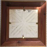 Painting frame painted on ceramic by g. tardieu city of biot fountain