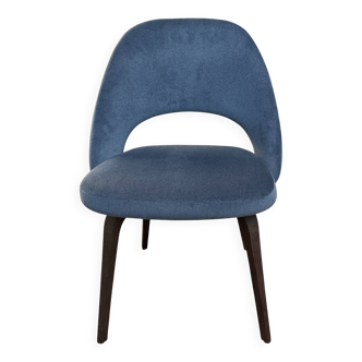 Lot de 2 chaises Saarinen Knoll velours & pieds bois chêne excellent état