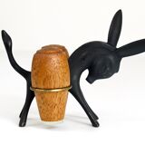 Set of salt and pepper shakers donkey Walter Bosse, Herta Baller, Austria, 1950s