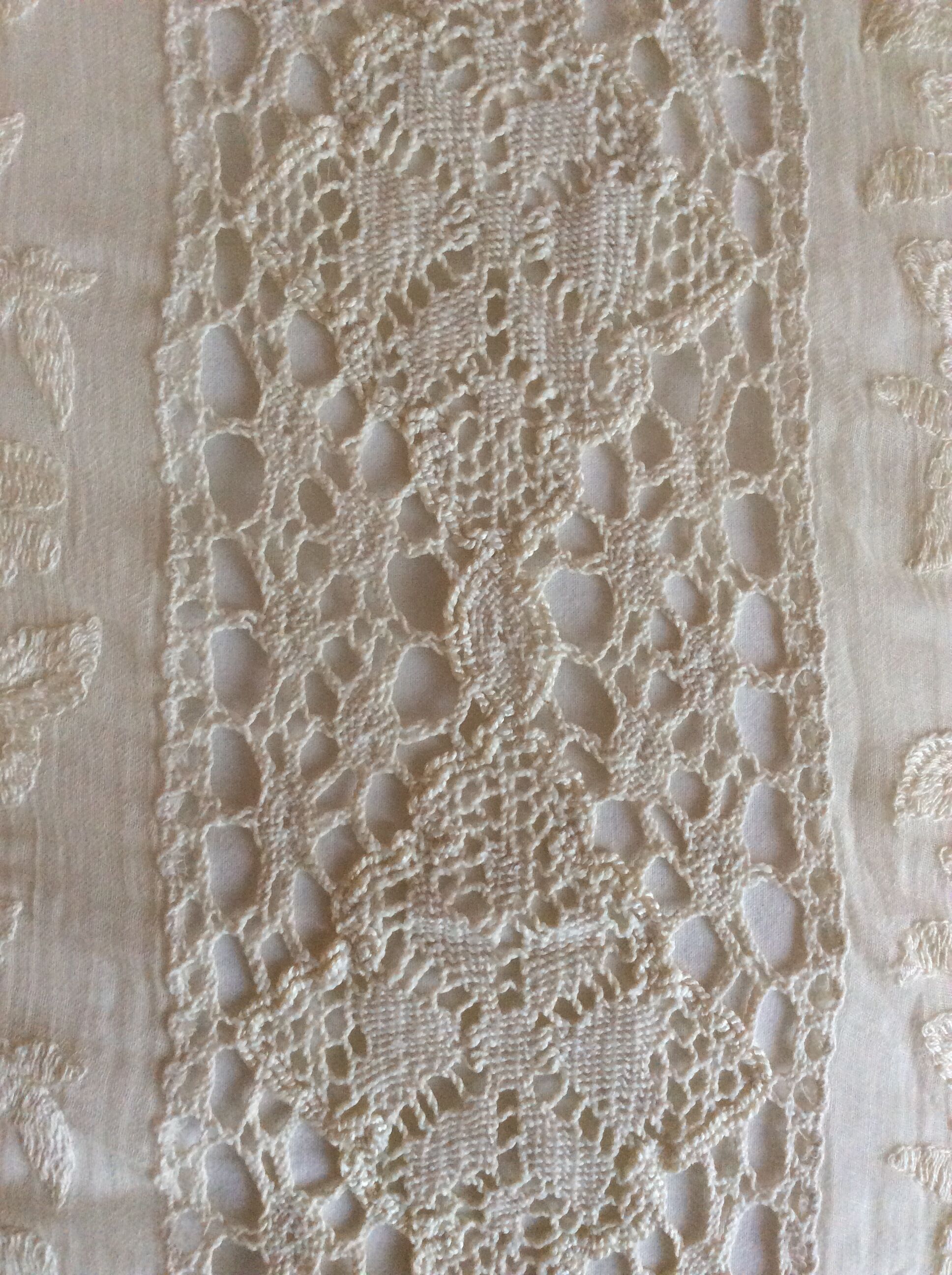 Old bed top lace and crochet