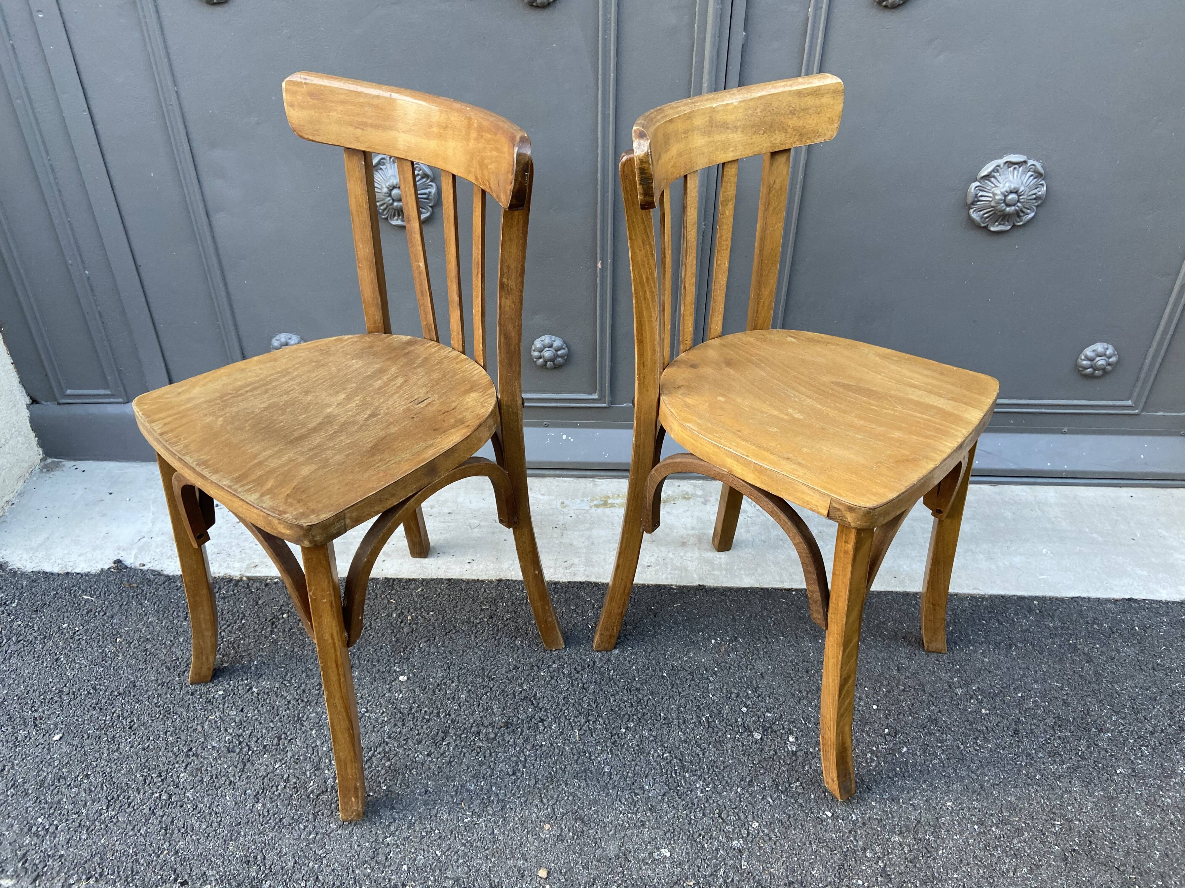 Pair of vintage bistro chairs