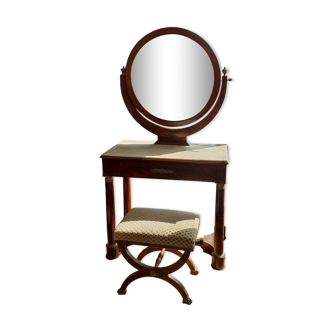 mahogany and marble empire dressing table