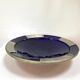 Large hollow plate in blue ceramic from Morocco