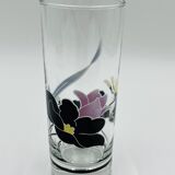 Service carafe glasses vintage floral decor