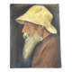 Chinese portrait table with a hat