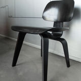 Black DCW chair by Charles & Ray Eames for Herman Miller, 1980
