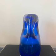 Magnifique vase vintage murano bleu
