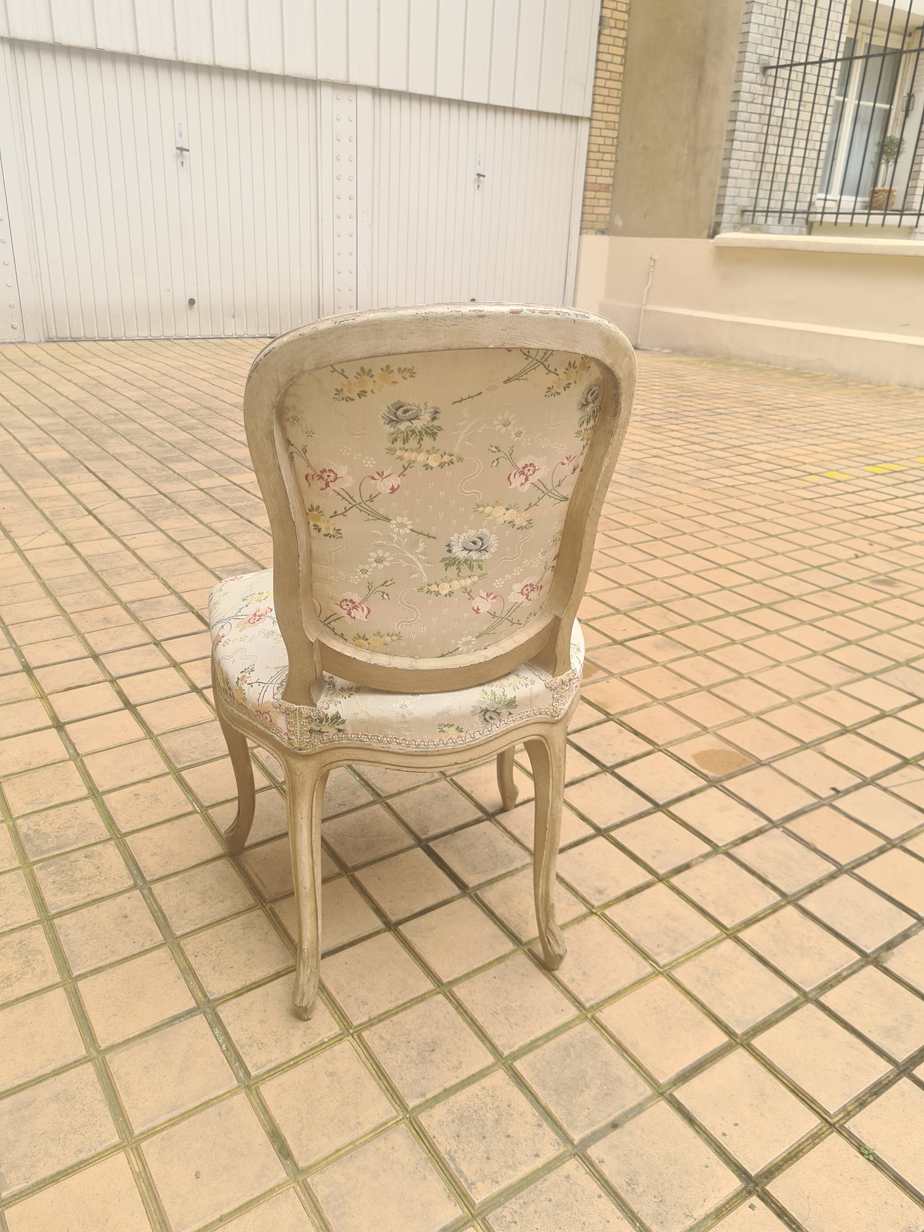 Suite of 2 armchairs + 2 chairs, louis xv style, 19th century