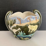 Fives Lille porcelain planter