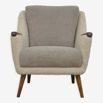 Mid-century boucle armchair, 1960s