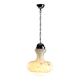 Vintage glass and chrome metal lamp, design, Italy, 1960s-1970s