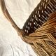 Old woven wicker basket and scoubidou