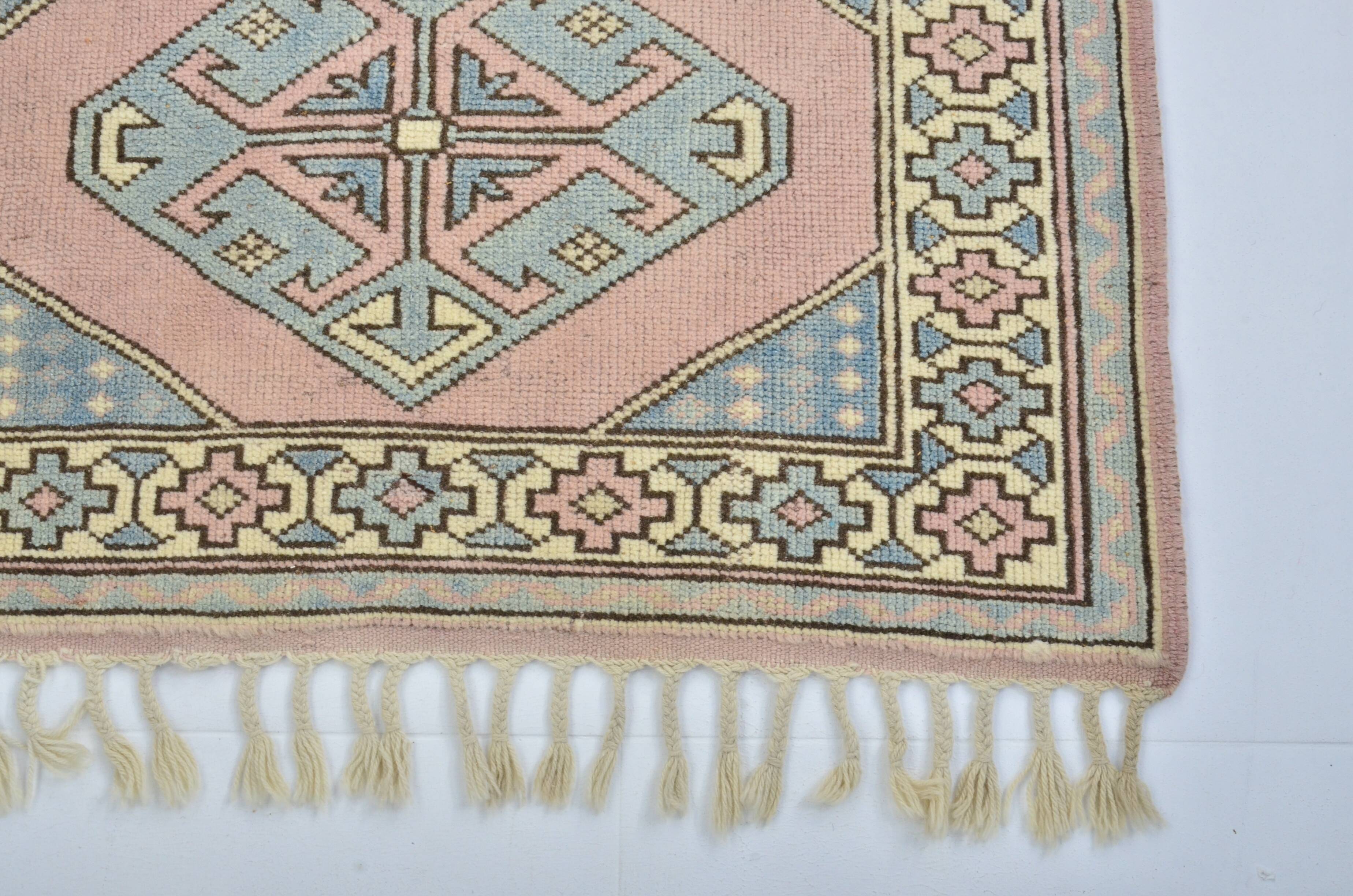 Pink & Turqouise Vintage Hallway Runner sku 3292