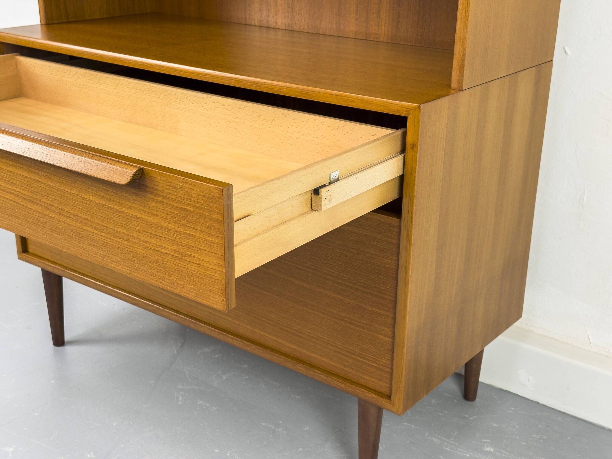 Teak bookcase with drawers from WK Möbel, 1960s