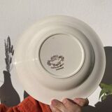 Set of 8 deep iron earth flower plates