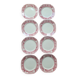 8 flat plates from Sté Céramique Maestricht, Victoria model