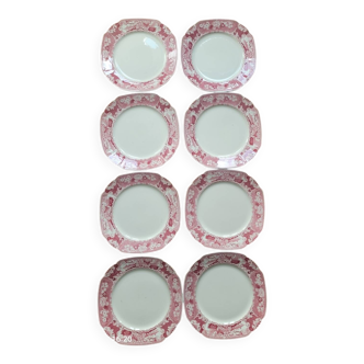 8 flat plates from Sté Céramique Maestricht, Victoria model