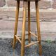pair of vintage wooden bar stools