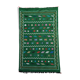Tapis berbère marocain fait main vert ethnique 144x233 cm