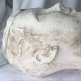 Buste tête en plâtre ancien de mannequin 1930