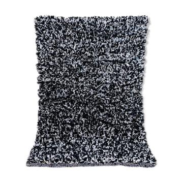 Black Boucherouite Berber rug 115x175 cm