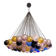 Scenographic Multicolor “Ballotton” Balls Murano Glass Chandelier