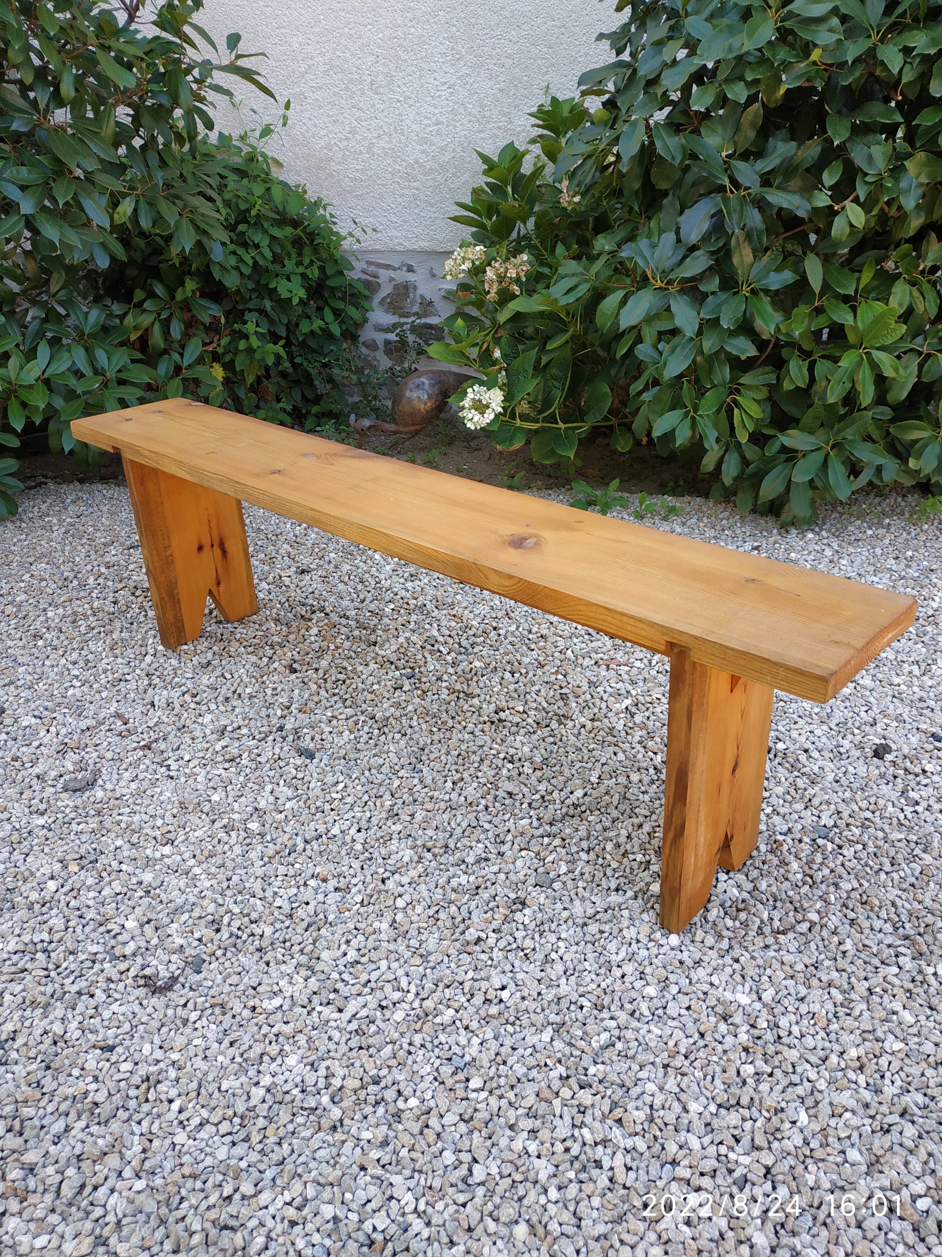 Wooden bench