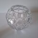 Mid-century crystal ball vase