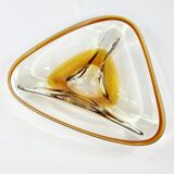 Vintage Amber Murano Style Glass Pocket Cup