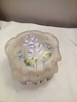 Candy box enamelled glass