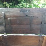 Chest 19th solid oak completely renovated, wax and patinated in the old