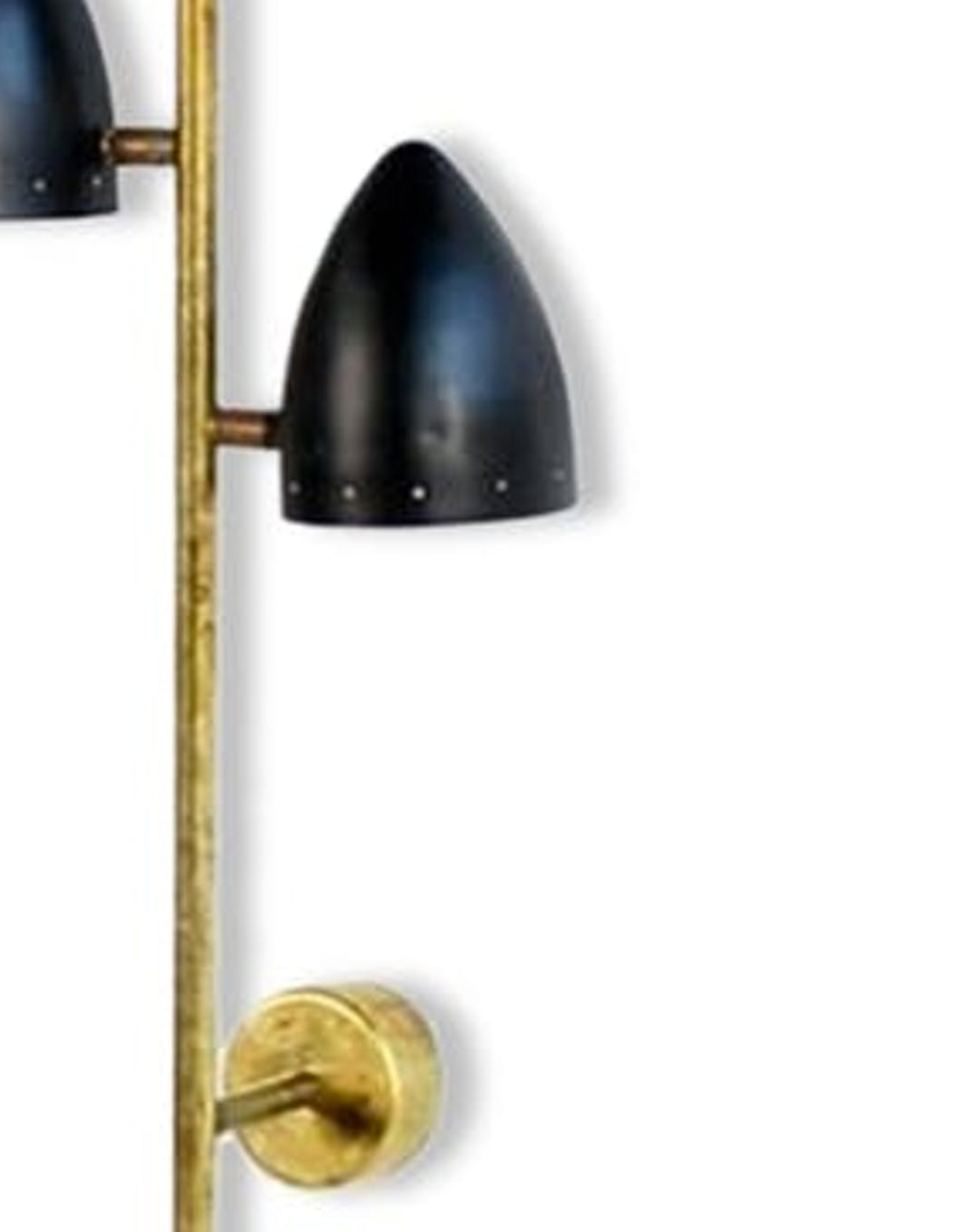 Italian wall sconce from the 50's 5 black cones