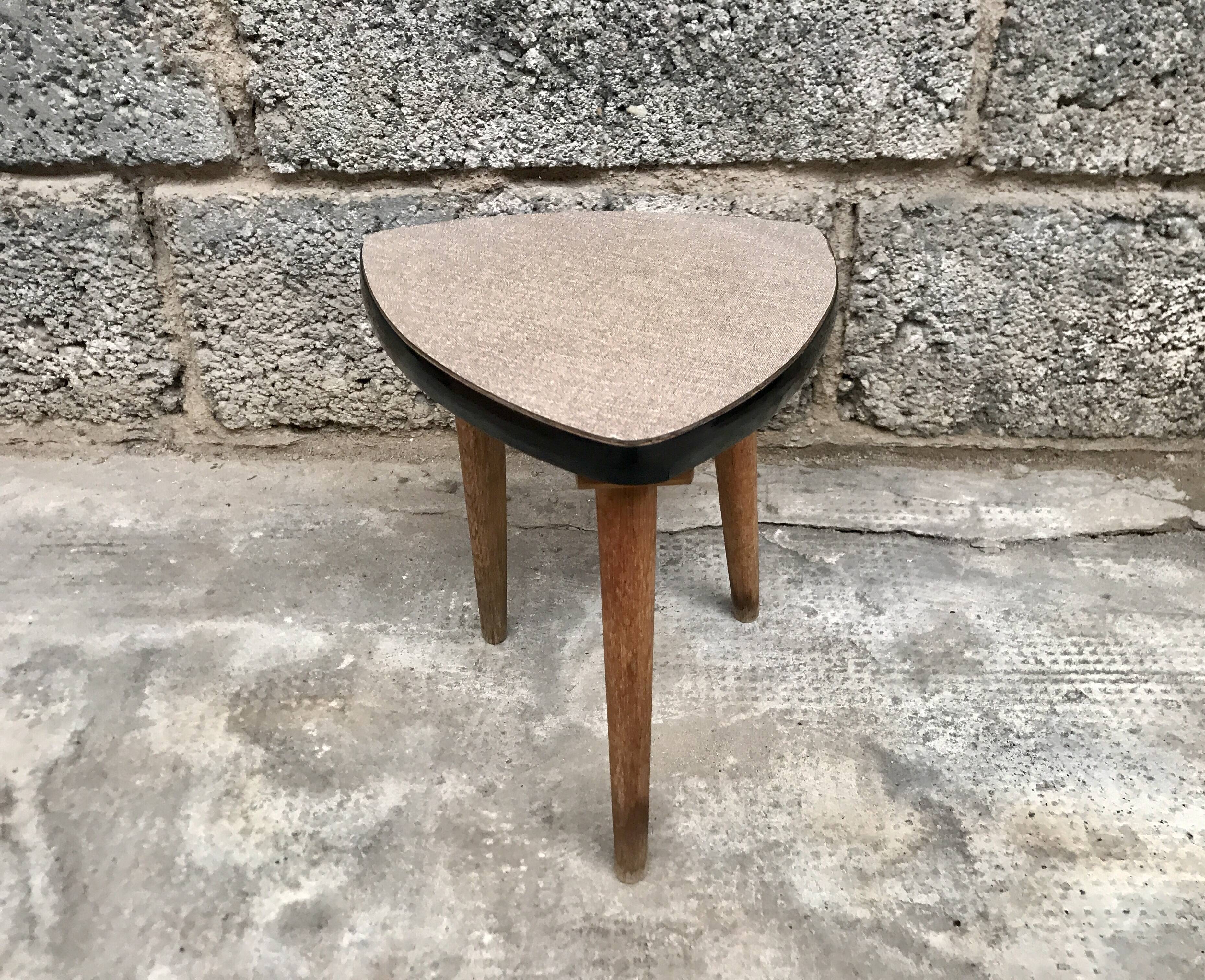 Triangular pedestal table 1950