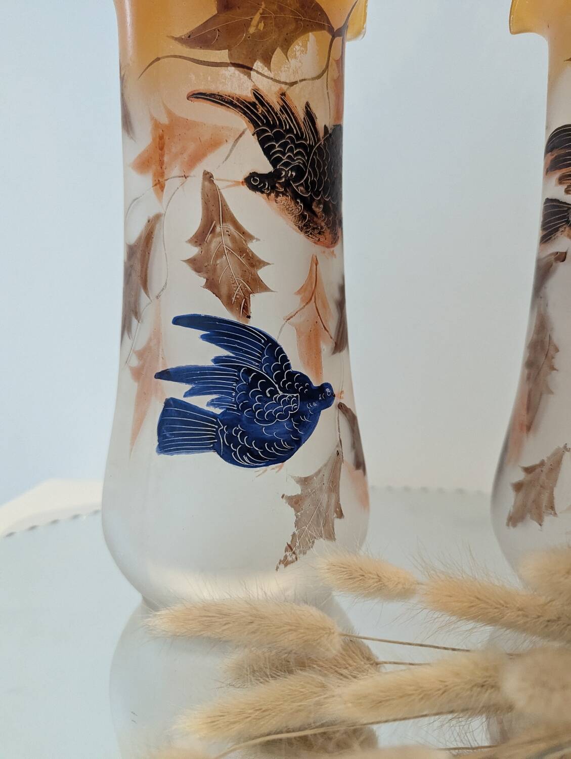Paire de vases anciens Art nouveau