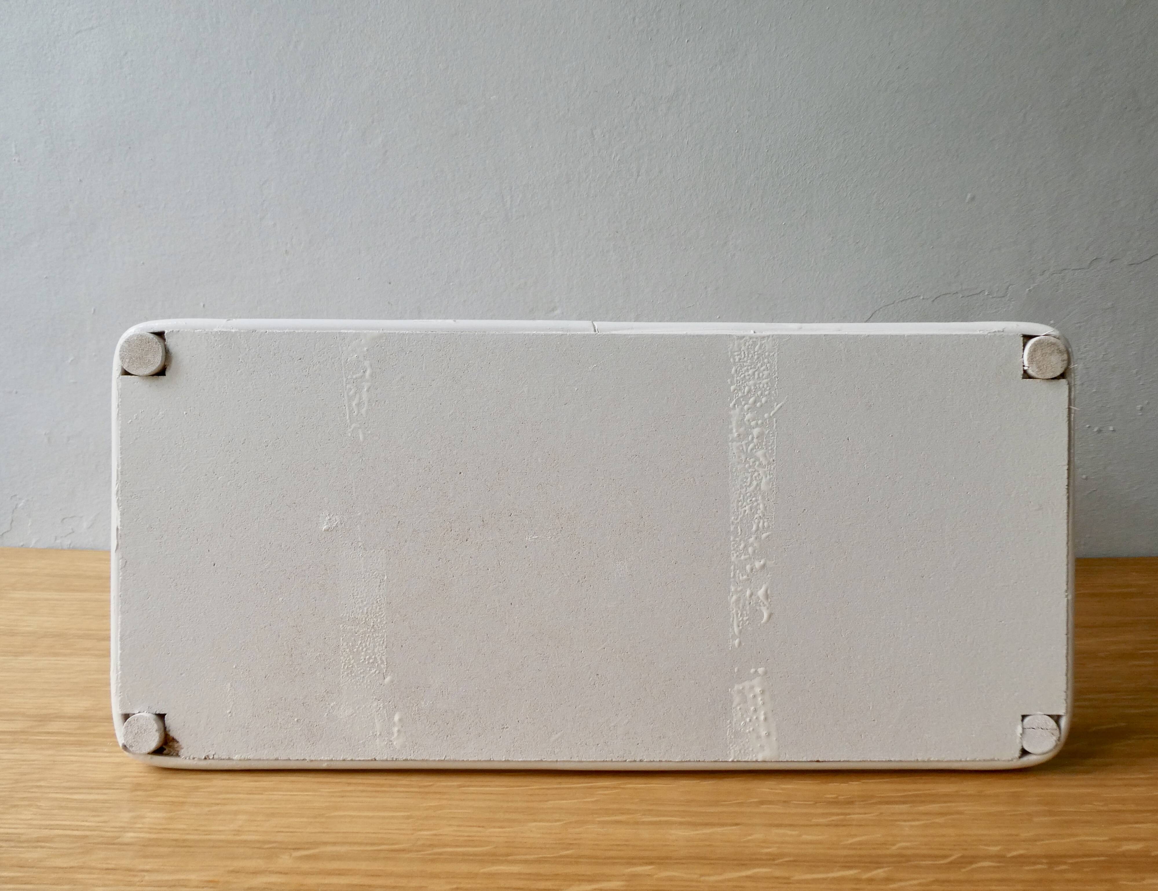 White rattan wall shelf, original colour