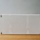White rattan wall shelf, original colour